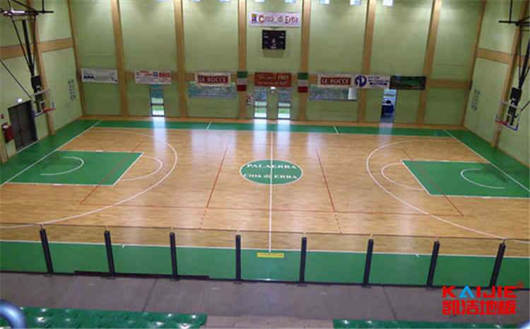 内蒙古柞木篮球地板施工技术