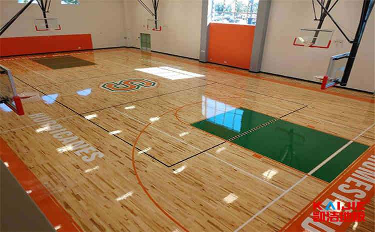 橡胶木篮球场木地板怎么保养？