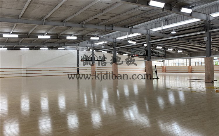 杭州曼巴篮球中心木地板项目-凯洁实木运动地板