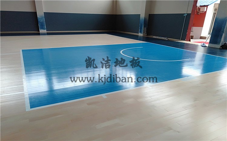 云南昆明五华区青少年宫篮球馆木地板——凯洁运动木地板